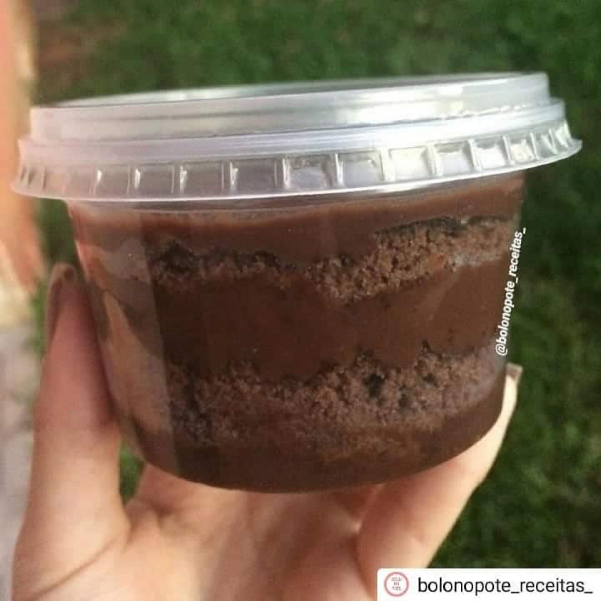 bolo de pote de nutella