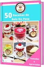 E-book 50 receitas de bolos no pote
