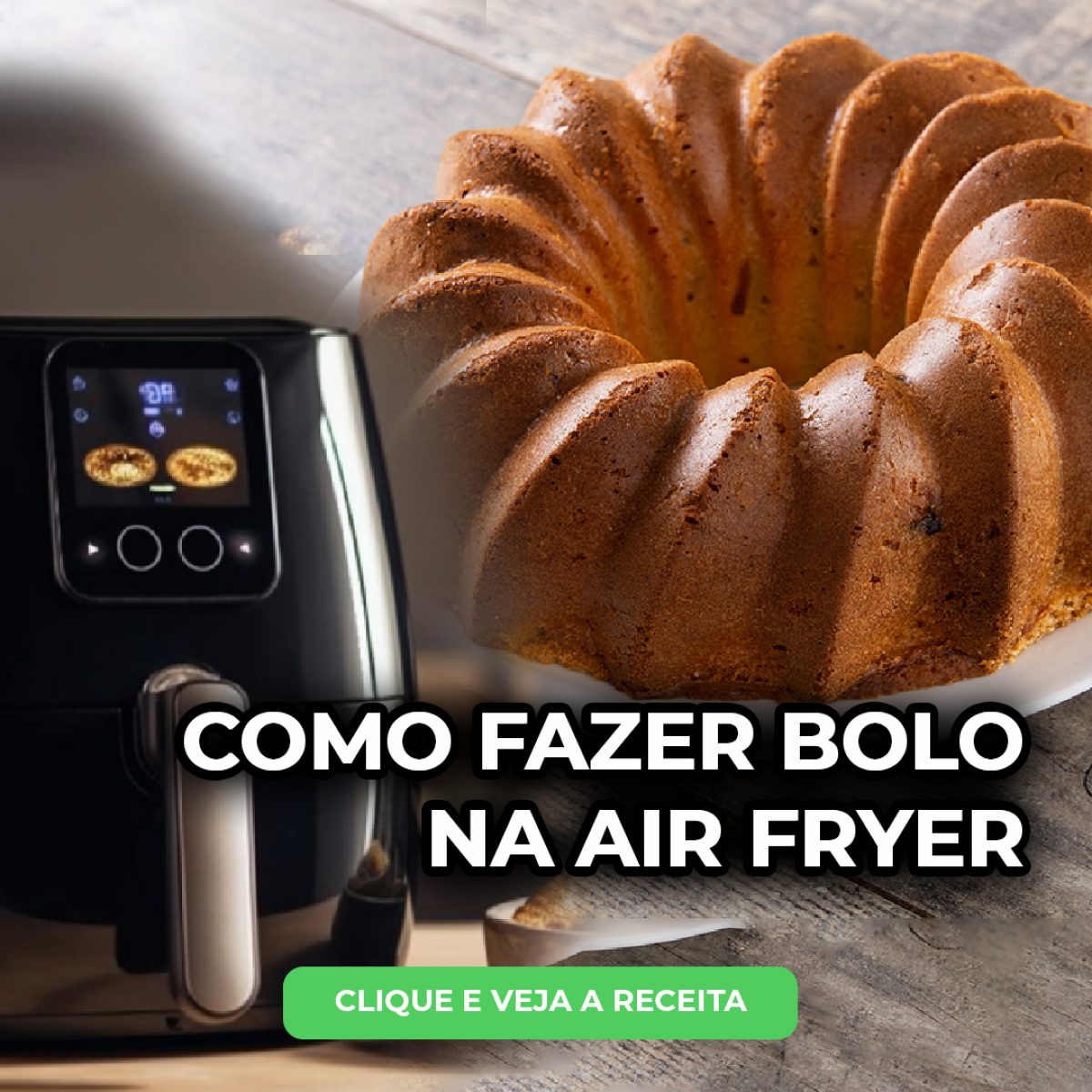 COMO FAZER BOLO NA AIR FRYER  Bolo na airfryer, Como fazer bolo, Receitas  saborosas