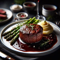 Filé Mignon Grelhado com Molho de Vinho Tinto: Uma Delícia de Sabor Sofisticado