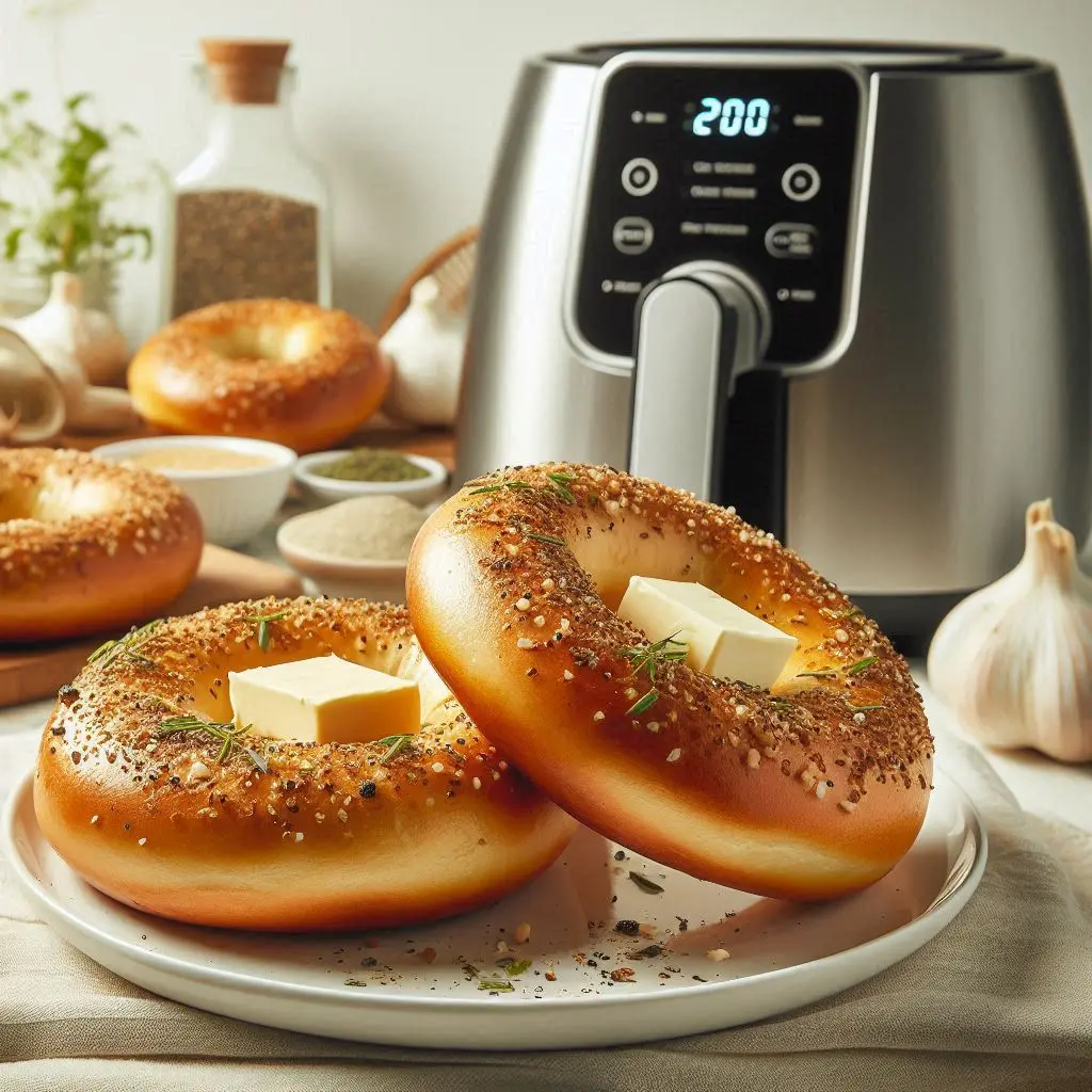 Bagels Tostados na Air Fryer: A Combinação Perfeita de Crocância e Sabor! 1 Bagels Tostados na Air Fryer