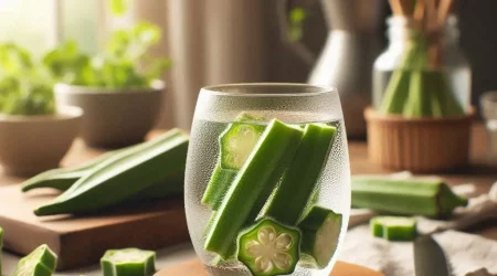 água de quiabo ou suco de quiabo