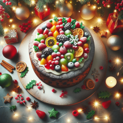 Bolo de Frutas Natalino: Uma Delícia para Sua Ceia
