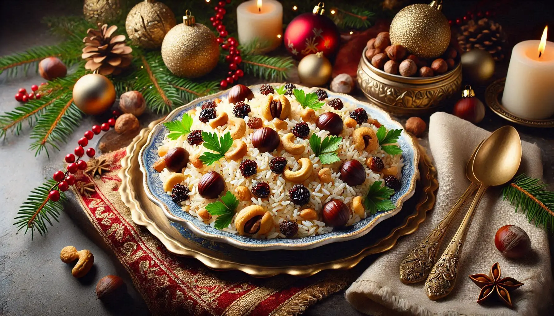 Arroz Natalino com Castanhas: Receita Especial para Festas 1 arroz natalino