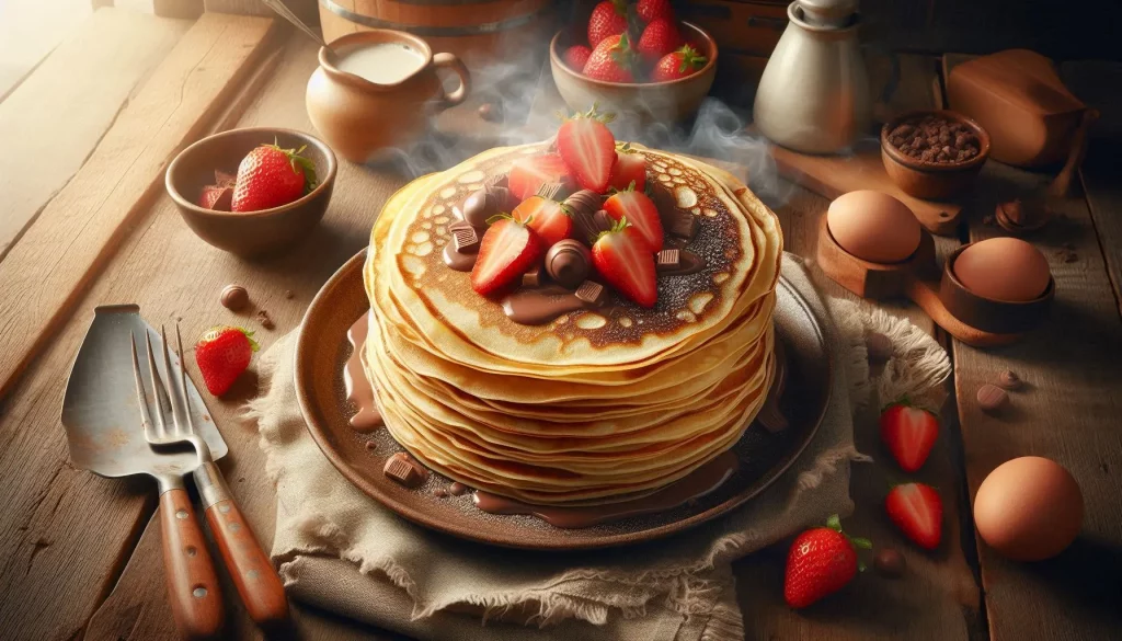 Receita de Crepe: Simples, Rápida e Deliciosa 1 receita de crepe
