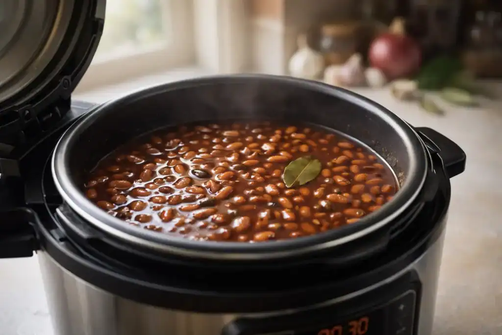 feijão na panela de pressão elétrica